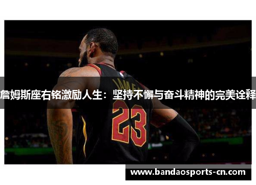 詹姆斯座右铭激励人生：坚持不懈与奋斗精神的完美诠释